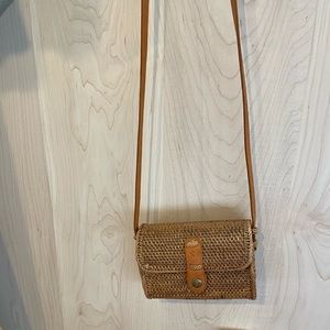 Rattan Purse Side Bag